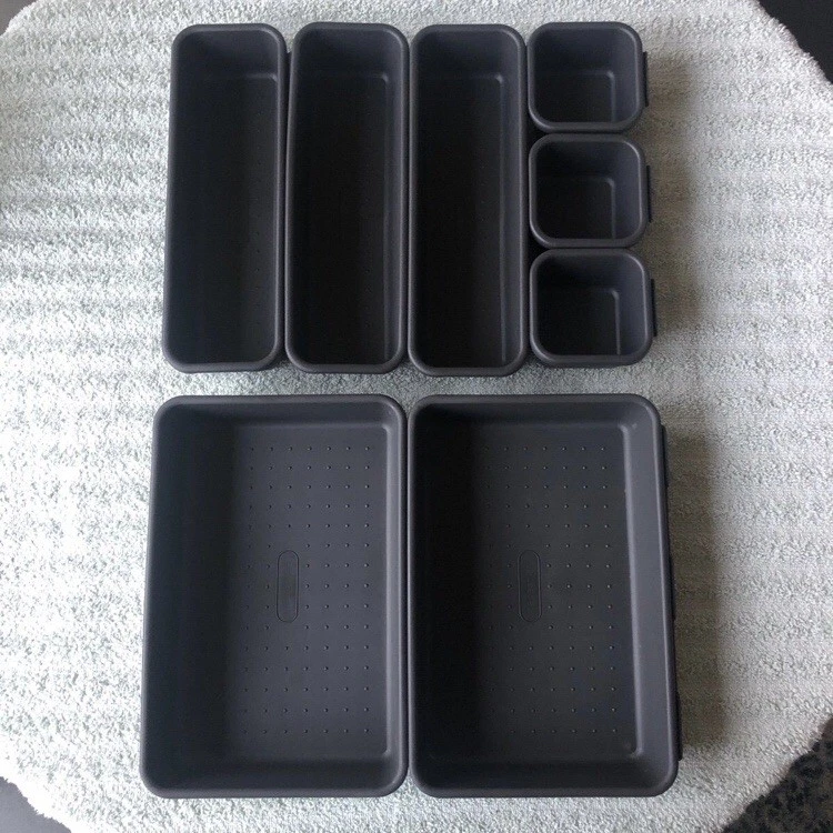 Organizador de cajones entrelazados Madelesmart 8 piezas - negro Foto 3 de 4