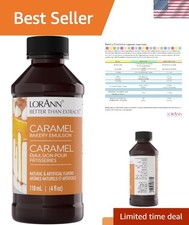 Caramel Bakery Emulsion 4oz - Water-Soluble Flavoring for Baking & Beverages