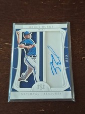 BROCK BURKE GENUINE CERTIFIED AUTHENTIC SIGNED AUTOGRAPHED BASEBALL CARD/64