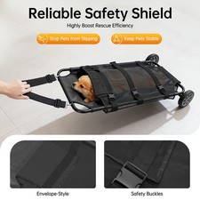Pet Transport Animal Stretcher Dog Animal Stretcher Emergency Recovery 110lbs US