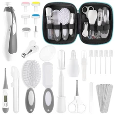 Baby Healthcare and Grooming Kit for Newborn Kids, 31PCS Upgraded Safety Baby Ca