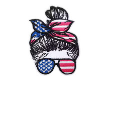 July 4th Flag Patriot Patriotic 1776 250 USA America Patch, Iron On/Sew On
