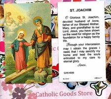 Saint St. Joachim  - Paperstock Holy Card