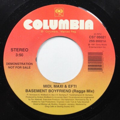 90'S 45 Midi, Maxi, & Efti - Basement Boyfriend / Basement Boyfriend On Columbia