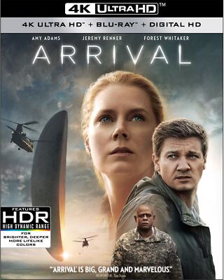Arrival 4K Ultra HD Blu Ray Amy Adams Jeremy Renner Forest Whitaker