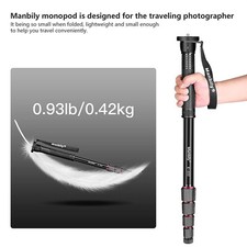 Camolo 65" Camera Monopod Aluminum Alloy Monopod For Tripod Stand Mount Hiking