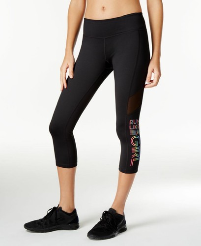 Ideology Womens Graphic Capri Leggings 