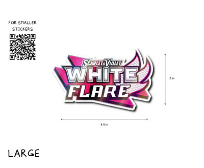 LARGE Pokemon TCG Holographic Sticker Labels - Matte Vinyl Decals for Binder Set