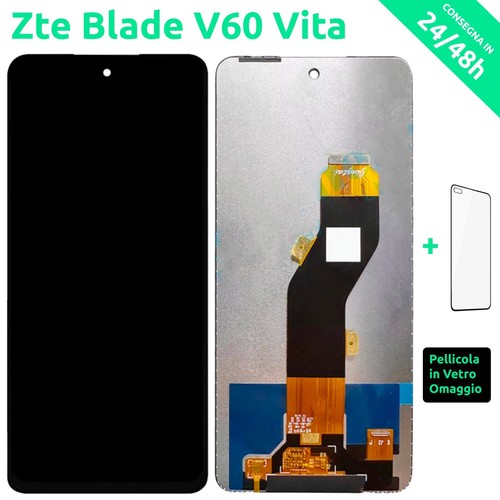 DISPLAY LCD ZTE BLADE V60 VITA Z2350 V60 DESIGN SCHERMO TOUCH SCREEN VETRO NERO