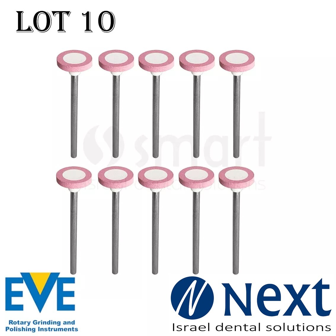 Lot x 10 Dental Lab Diamond Bur EVE zirconia polisher polishing