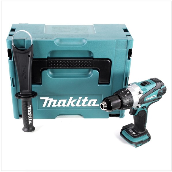 Makita Ddf 458 Zj 18V Akku Bohrschrauber 91 Nm Solo Im Makpac Ohne Akku, Lader-image