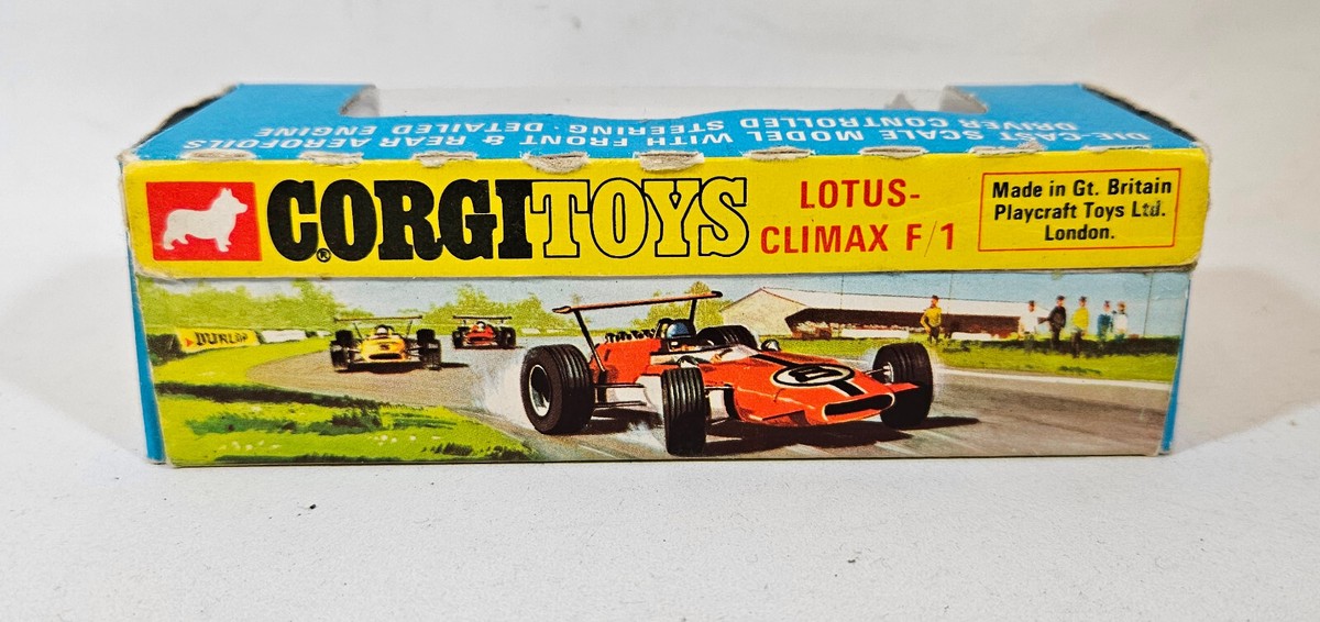 Vintage Original Corgi 158 Lotus Climax F1, 1960's, Boxed