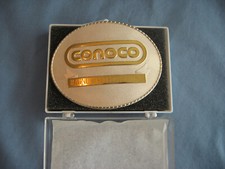 Vintage Conoco Presentation Belt Buckle Unused in Box