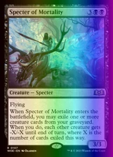 MTG Magic the Gathering Specter of Mortality (107/515) Wilds of Eldraine LP FOIL