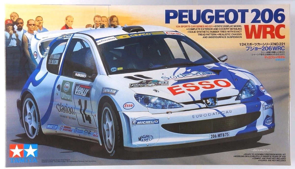 タミヤ　プジョー　ボディ TAMIYA 1/24 Peugeot 206 WRC 1999 sports car series #24221