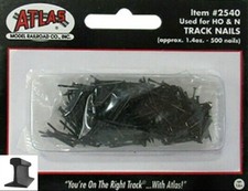 Atlas  New 2025  HO  N Scale  Track Nails 19 1/2" Long Approx. 500  2540