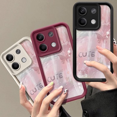 Silicone Case For Xiaomi Redmi Note 12 11 10 13T Pro Butterfly Handy Slim Cover