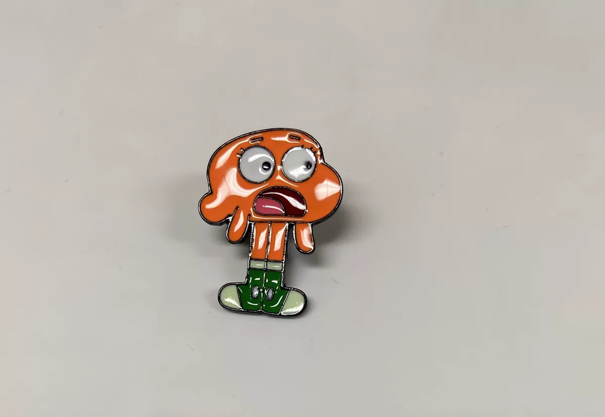 The Amazing World of Gumball Cartoon Darwin Character Orange Enamel Metal  Pin