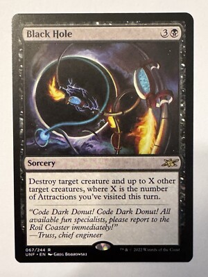 MTG Magic the Gathering Black Hole (67/654) Unfinity LP | eBay