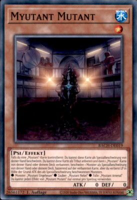 Yugioh BACH-DE019 - Myutant Mutant - 1. Auflage | eBay