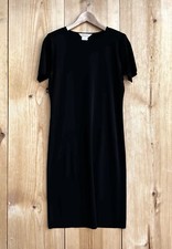 Exclusively Misook Classic Black Tee Shirt Dress Sz Small