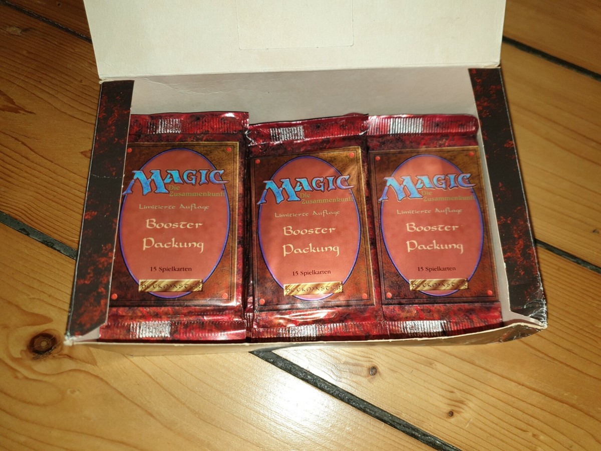 3 MAGIC MTG - Booster PACKs German LIMITED, revised, Factory Sealed, FBB
