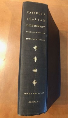 Vintage Hardcover Cassell S Italian English Dictionary Piero Rebora 1964 Ebay