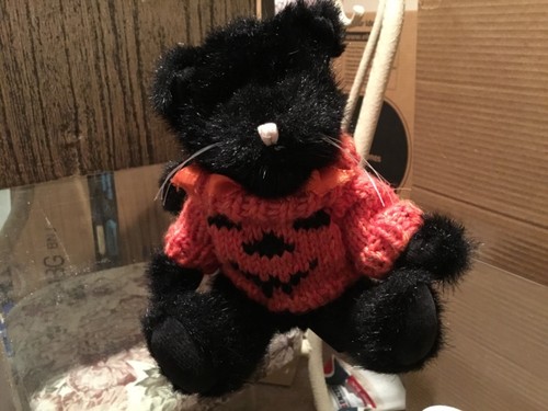 Halloween Cat 1990 Pumpkin Sweater 