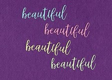 BEAUTIFUL 2 word die cuts scrapbook cards