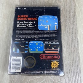 Super Mario Bros NES CIB Complete In Box Authentic 5 Screw Cartridge - Black Tab