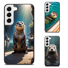 Hard TPU Cover For Samsung Galaxy Z Fold Flip 3 4 5 6 animated otter