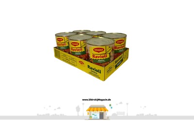 Maggi Gemüse Ravioli in Tomatensauce 6 x 800 g Dosen Vorratspackung