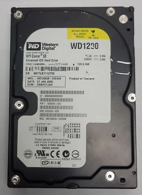 Western Digital WD1200JB-22GVA0 HDD, 120 GB , IDE/ATA/ATAPI-6 - Tested w/pics - Image 1 of 4