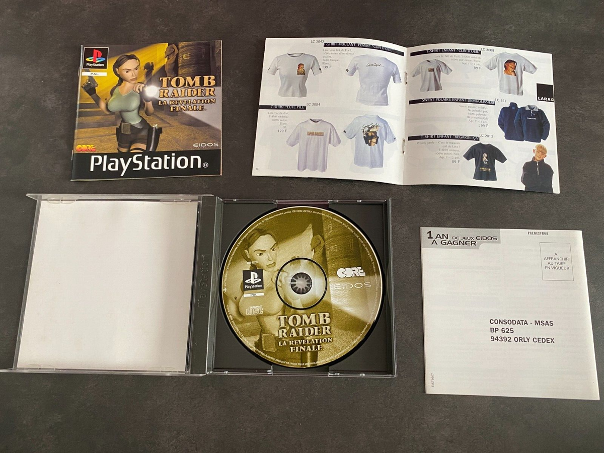 Jeu Tomb Raider : La Révélation Finale Complet PS1 - Version Française, En Bon état, Livraison Offerte
