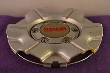 Maxxim Alloy Wheels Silver Custom Wheel Center Cap Set of One (1) 