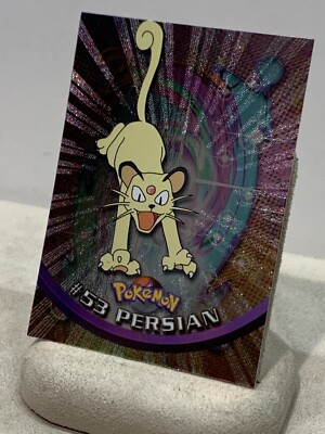 Pokemon 2000 Topps Chrome series 1 card # 53 PERSIAN holo foil
