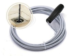 1.5M 2M 5M LONG DRAIN UNBLOCKER CLEANER WASTE PIPE KITCHEN PLUNGER SINK TOILET