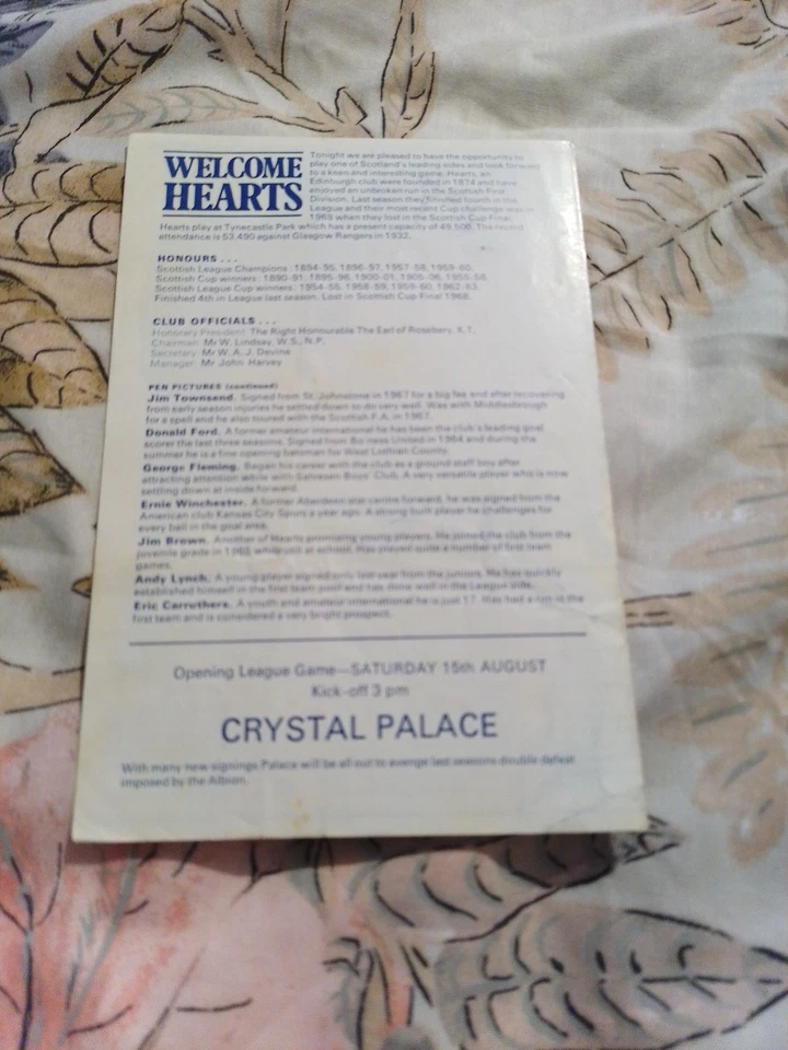 West Bromwich Albion v Heart of Midlothian 1970-71 Hearts 3/8/1980 (23) - Image 3 of 3