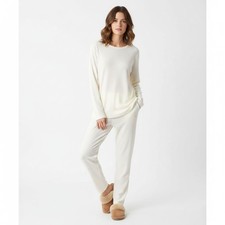 Polar Edge Cotton Ivory Thermal Base Wear Pants  Long Sleeve Top Set L Large