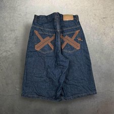 Y2K Rocawear Baggy Grunge Embroidered Hip Hop Jorts Size 36x15