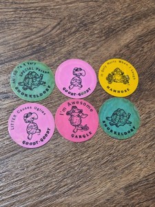 Vintage 70s Freakies Cereal Lot Of 6 Stickers Hamhose Snorkeldorf Goody Goody