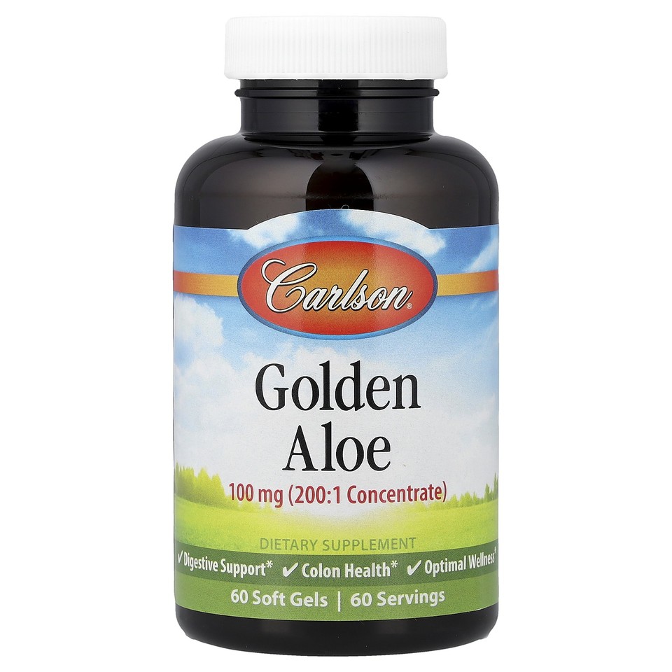 Golden Aloe , 100 mg , 60 Soft Gels