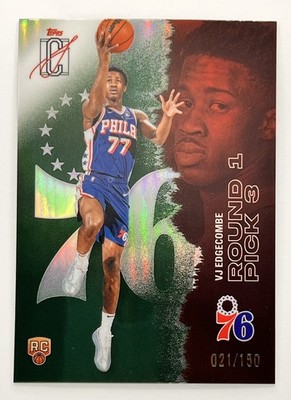 2025-26 Topps Signature Class VJ EDGECOMBE Green Chrome Refractor (SP #021/150)