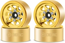 OGRC 1.0 RC Wheel Rims with Brass Rings Deep Dish Wheel Rims 1.0 Beadlock Wheels