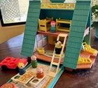 Vintage Little People Play Family A Frame House #990 Complete w/Ladder