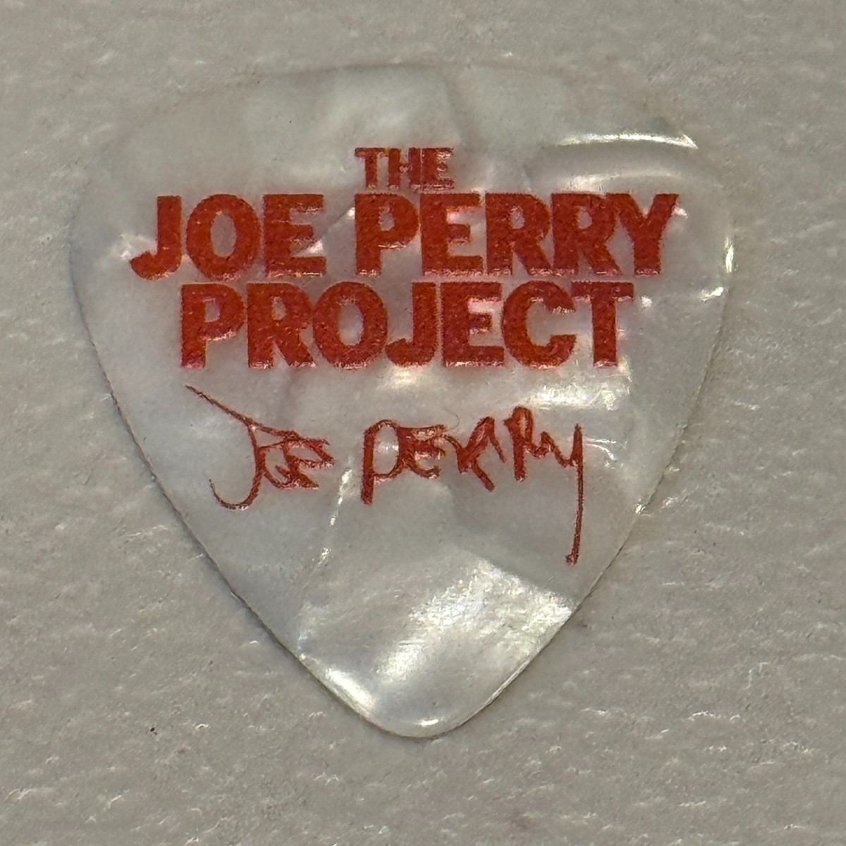 JOE PERRY PROJECT SIGNATURE GUITAR PICK RARE 4/16/2023 BOSTON MA