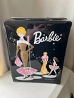 Vintage "Barbie" 1962 Black Vinyl Double Wide Carrying Case with Hangers