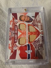  Leaf Lumber Hart To Hart Jean Beliveau - Bobby Hull  Quad  Relic 1 / 3