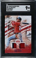 2019 Panini Diamond Kings Juan Soto SGC 9 Mint Dual Material Jersey Purple /10