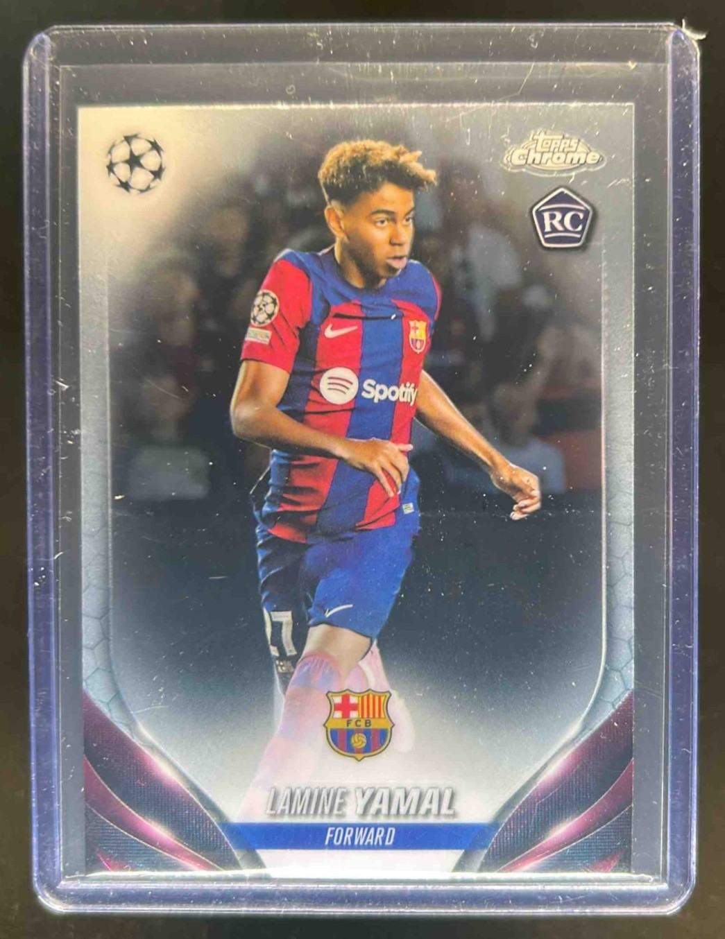 2023 Topps Chrome UEFA Lamine Yamal RC Rookie #64 Barcelona